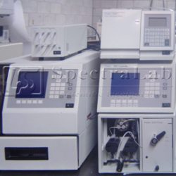Waters HPLC system with 600 Pump, 717 Plus Autosampler, 2487 Dual λ Absorbance Detector and Degasser