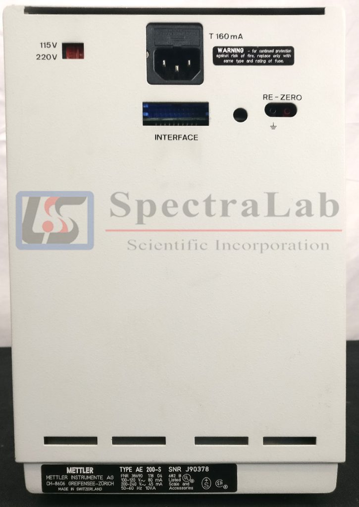 Ae200 Module Mettler Toledo AE200 Analytical Balance – Spectralab Scientific Inc.